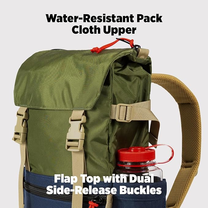 Topo Designs Rover Pack Classic - Daily Daypack for Commutes, Day Trips, Hikes, Iconic Denver Design, Recycled Nylon, (Zion Spice)