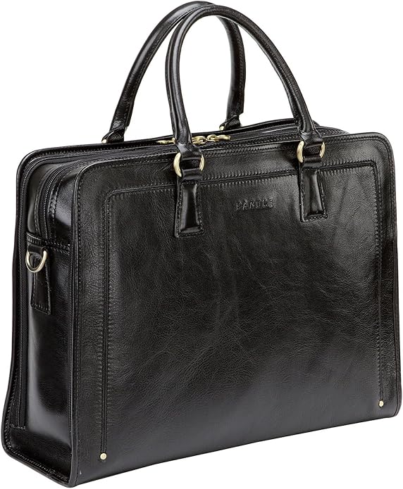 Banuce Vintage and Stylish Genuine Full Grains Italian Leather Briefcase for Women Laptop Bag Business Work Bag