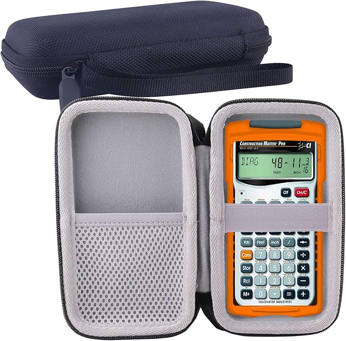 WERJIA Hard Carrying Case for Calculated Industries 4065/4080/4054 Advanced Construction Math Feet-inch-Fraction Calculator