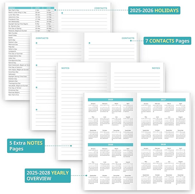 Pocket Calendar 2025-2026 for Purse, Two Year Monthly Planner Pocket Size, Jan 2025 to Dec 2026, Monthly Pocket Planner Small Size (6.5" x 3.5") - Petals