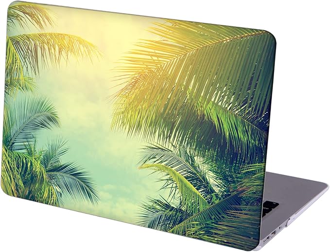 Compatible with MacBook Pro 16-inch Hard Protective Shell Cace and Keyboard Cover ( A2485, M1 Pro/Max, 2021 Release ) - Palm Tree Against Blue Sky