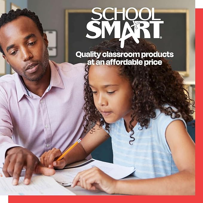 School Smart Railroad Board, 22 x 28 Inches, 4-Ply, White, Pack of 25