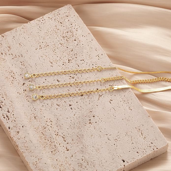 Herringbone Necklace for Women,Dainty Gold Necklace,14k Gold Plated Snake,Gold Chain Choker Necklaces,Simple Gold Layered Necklaces,Gold Jewelry Gift for Women
