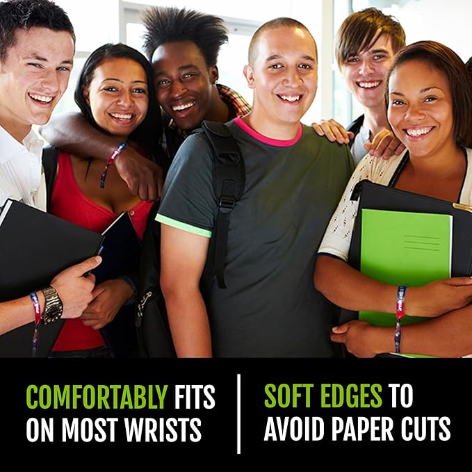 100 WristCo Cloth Event Wristbands - Purple Fabric Bracelets Wrist Bands for Concerts Festival Admission Party 13 ½” x ½”
