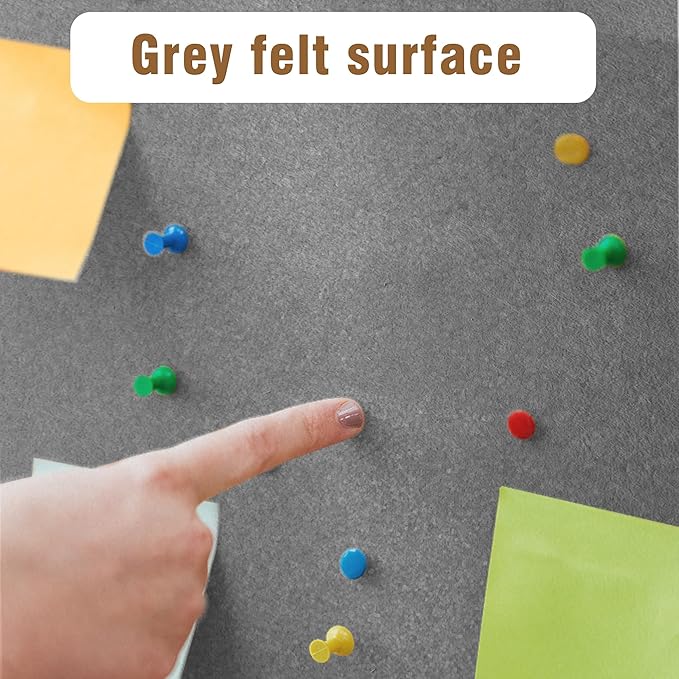 48"x30" Enclosed Bulletin Board, Outdoor Lockable Weather-Resistant Aluminum Cork Noticeboard for School & Office, Silver Frame w/Grey Flet