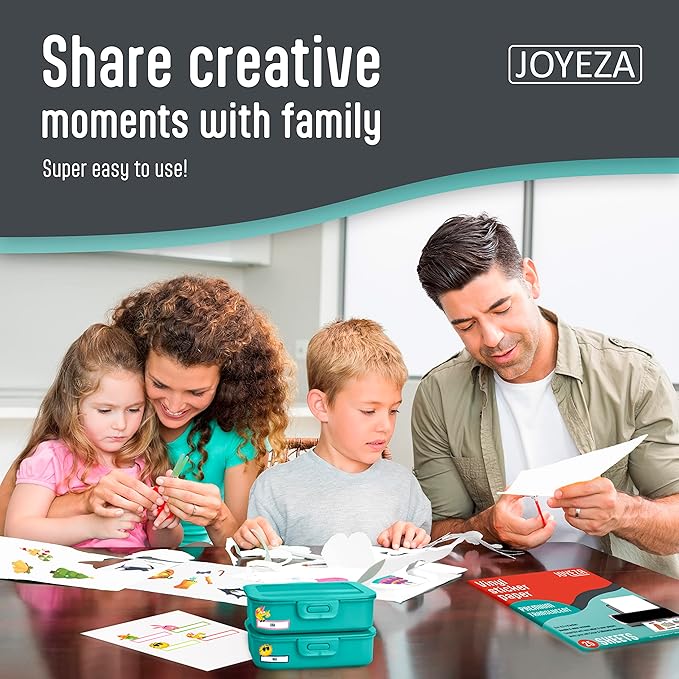 JOYEZA Premium Printable Vinyl Clear Sticker Paper for Inkjet Printer - 25 Sheets Translucent Waterproof, Dries Quickly Vivid Colors, Holds Ink Well - Inkjet & Laser Printer