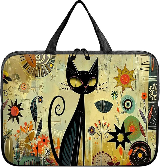 Universal Tablet Laptop Sleeve Case 10 inch, Graffiti Cat Slim Carrying Case Durable Handbag Travel Laptop Bag for 7 to 10-inch Laptops/Notebook/Kids Tablet/ipad/eBook Readers