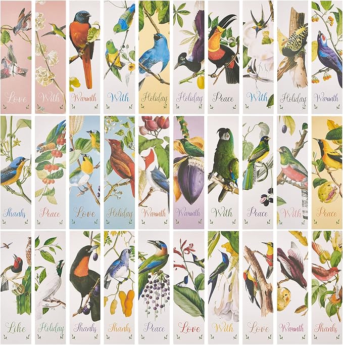 GORGECRAFT 1 Box 30PCS Bookmarks Aesthetic Fruit Bookmarks Awesome Bookmarks Fruit of The Spirit Bookmark Vintage Style Clip in Bookmark Page Marker for Women Men Book Lovers Book Club Classroom Gift