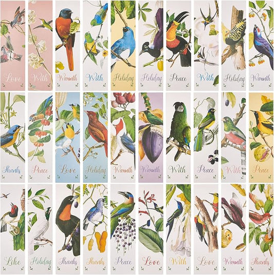 GORGECRAFT 1 Box 30PCS Bookmarks Aesthetic Fruit Bookmarks Awesome Bookmarks Fruit of The Spirit Bookmark Vintage Style Clip in Bookmark Page Marker for Women Men Book Lovers Book Club Classroom Gift