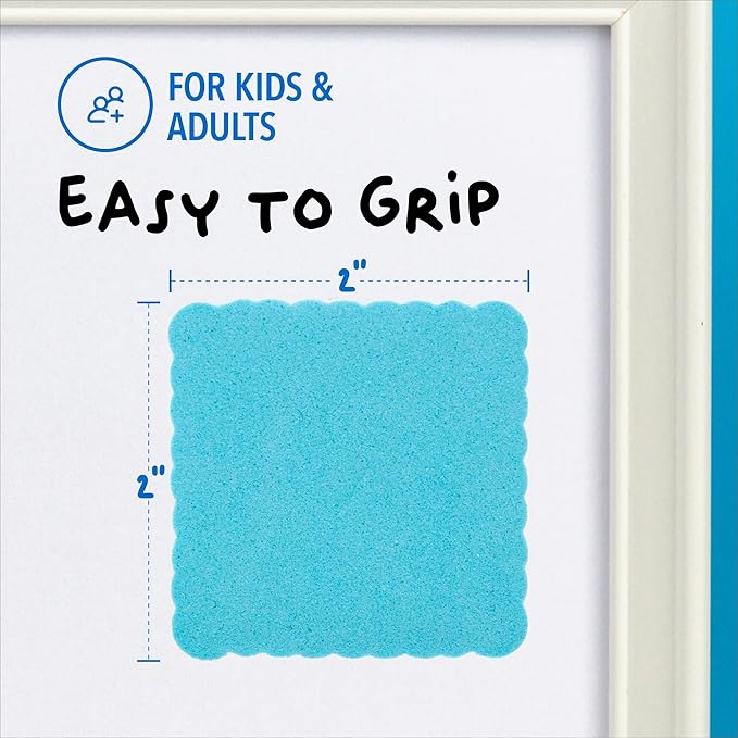 IMPRESA 24-Pack of Premium Magnetic Dry Erase Erasers/Dry Erasers - 2" x 2" - Whiteboard Erasers for Classroom, Home and Office
