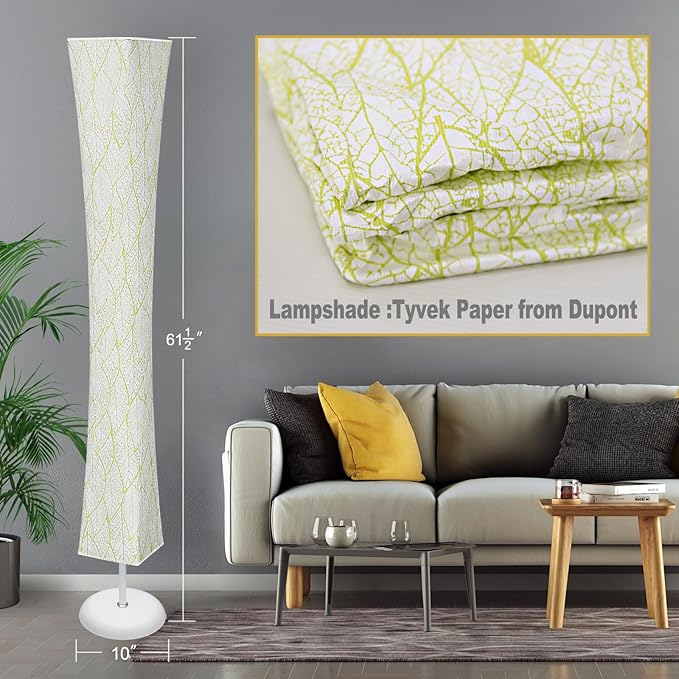 Floor Lamp, Smart Led Lamp RGB Color Changing with APP & Remote Control, DIY Mode, Music Sync Standing Modern Corner Lamp for Living Room Bedroom Game (Square with Stand, 62 inch)