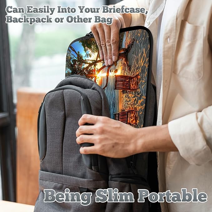 Laptop Sleeve Case Bag 13 inch, Sunset Tree Slim Carrying Case Durable Handbag Travel Laptop Bag for 13 inch MacBook Air M3/M2/Pro M2/ 13" iPad Pro/Air M4/M2 2024