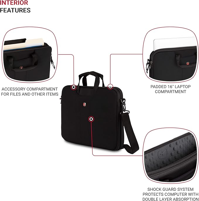 Wenger Legacy 15.6 Inch Ultra Computer Slimcase, Black, One Size
