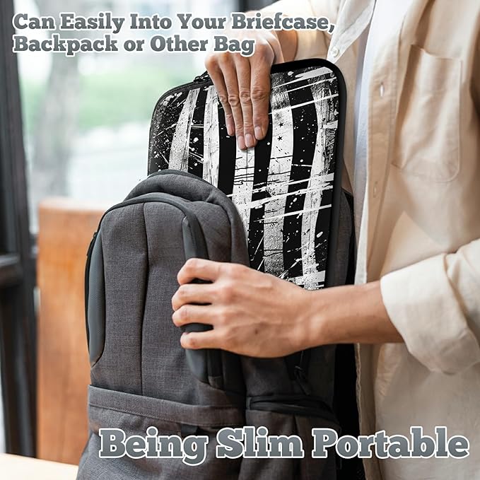Laptop Sleeve Case Bag 13 inch, Retro Dirty Flag Slim Carrying Case Durable Handbag Travel Laptop Bag for 13 inch MacBook Air M3/M2/Pro M2/ 13" iPad Pro/Air M4/M2 2024