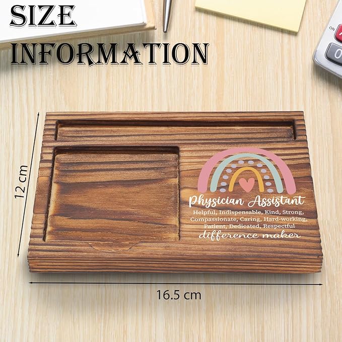 Physician Assistant Gifts Sticky Note Holder, Thank You Appreciation Gifts for Physician Assistant Associate, Medical Student Grad Gifts for PA, Clinic Hospital Self-Stick Note Pad Holders TZP54