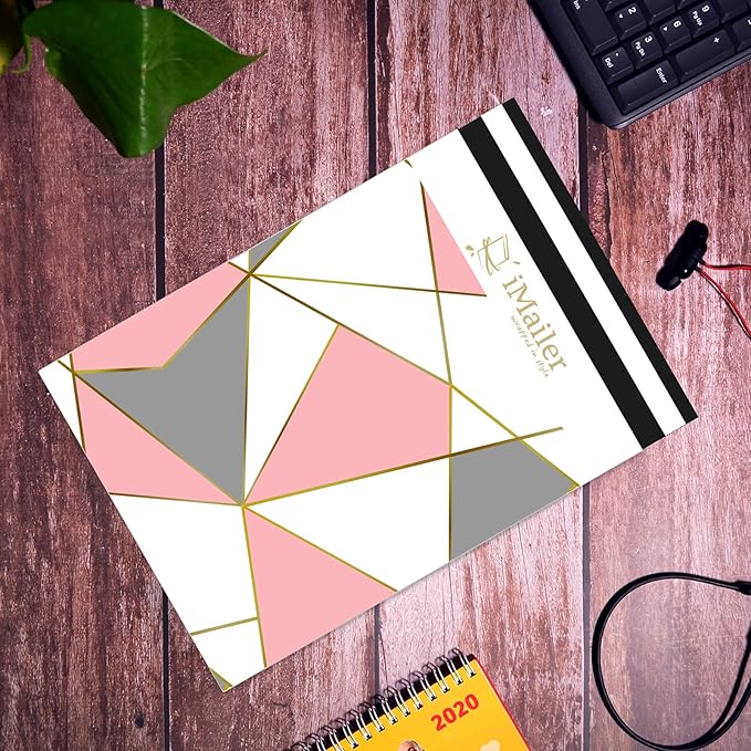 100 Count - 12 x 15.5 inch Poly Mailers Shipping Bags Envelope Triangle Print Mailing Package for Clothing-Self Seal…