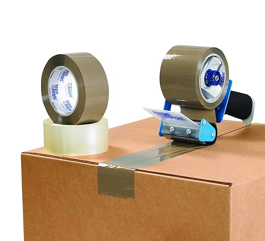 Aviditi Tape Logic 2 Inch x 55 Yard 3.5 Mil Tan, Heavy Duty Acrylic Packing Tape, 6 Pack, Perfect for Packing, Shipping, Moving, Home and Office (T901350T6PK)
