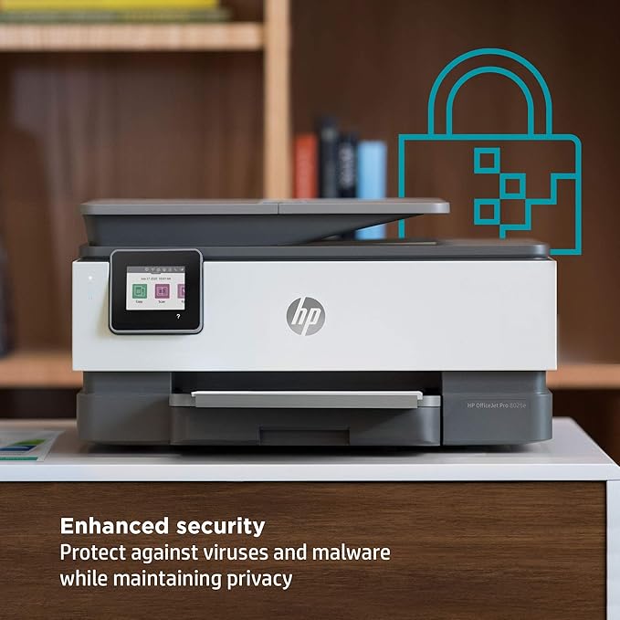 HP OfficeJet Pro 8025e Wireless Color All-in-One Printer with bonus 6 free months Instant Ink with HP+ (1K7K3A), Gray