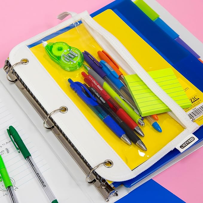 BAZIC Clear Pencil Pouch Binder Pouch (805-144)