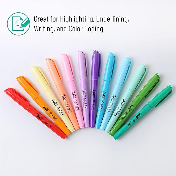 Mr. Pen- Highlighter Set, 96 Pack, Pastel Highlighters Chisel Tip, Bulk Highlighters Assorted Colors, Colored Highlighters Bulk, Highlighters No Bleed, Colorful Highlighters Pastel, Highlighter Pens