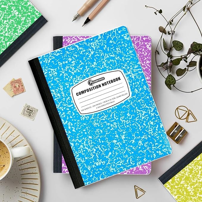 1000 Pack (Pallet) Composition Notebook Bulk, Graph Ruled, Pallet of Notebooks, 200 Pages (100 Sheets),8 x 5.75, Bulk Notebooks for School, Bulk Office Notebooks, 4-7 Days Transit