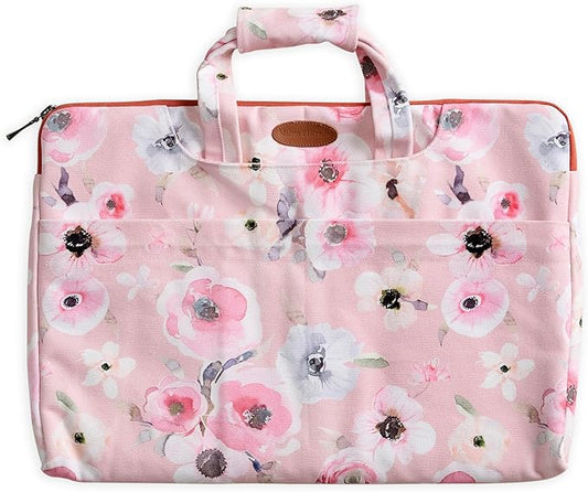 Maison d'Hermine Laptop Bag upto 15.6 inch Stain and water repellent Cotton canvas - Romantic Poppy