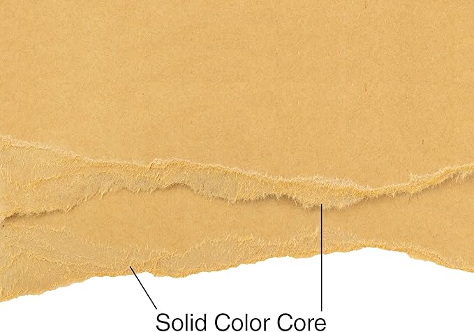 Cardstock 8.5 x 11 Paper Pack - 65lb Smooth Card Stock for Crafts, Cardmaking, Printers - 100 Scrapbook Sheets - Double Sided with Solid Core, Kraft
