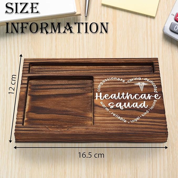Healthcare Squad Sticky Note Holder, Health Care Worker Appreciation Gifts, Team Tribe or Crew Healthcare Hero Thank You Gifts, Nurse Week Gifts Desk Self-Stick Note Pad Holders TZP39