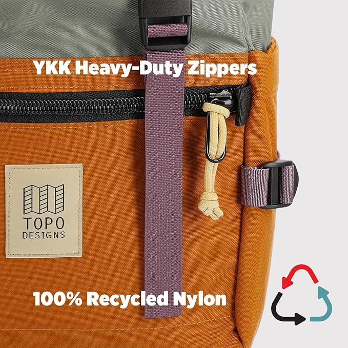 Topo Designs Unisex Rover Pack Classic, Beetle/Spice, One Size