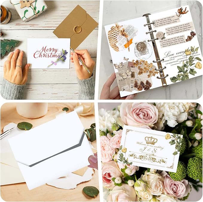 30 Sheets White Cardstock Paper 8.2 x 11.6, 230gsm/85lb Card Stock Paper for Scrapbook, Craft, Cards Making, Menus, Invitations