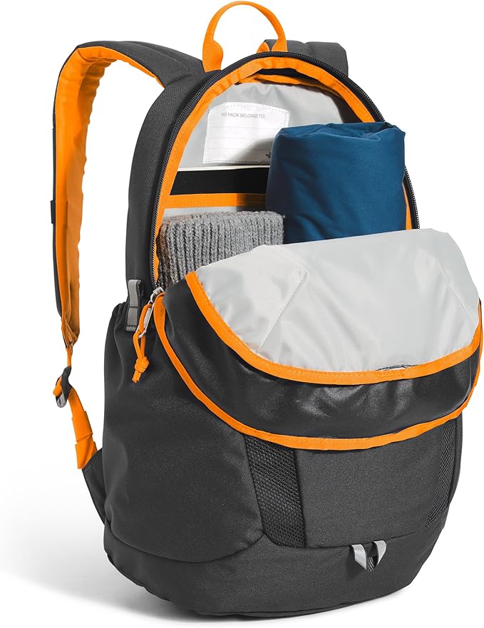 THE NORTH FACE Teen Mini Recon Backpack, Asphalt Grey/Cone Orange-NPF, One Size