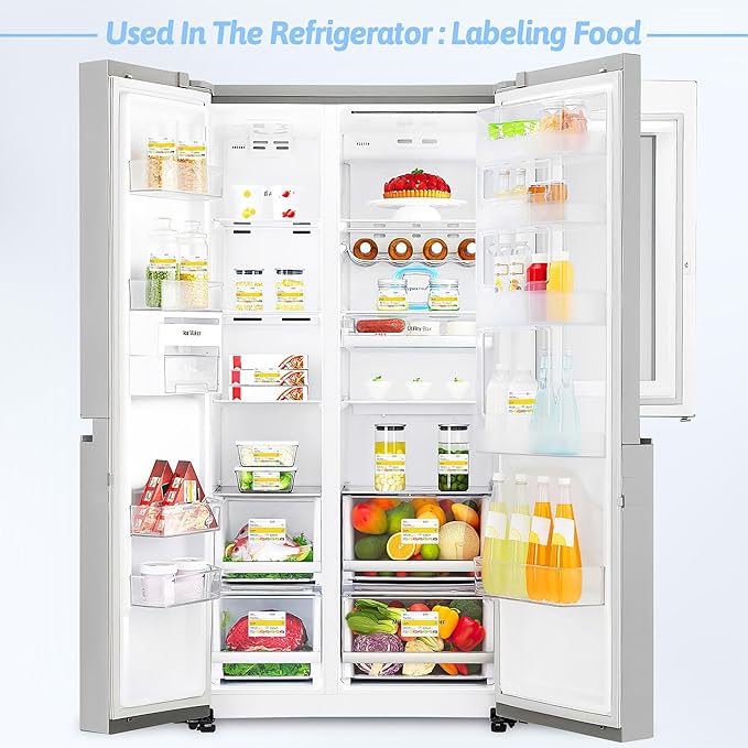 Restaurant Quality Shelf Life Food Rotation Labels, 2” x 3” Self-Adhesive Removable Freezer Food Labels Stickers, Perfect for Reusable Containers, Easy to Remove, Food Safety Date Sticker (5 PCS)
