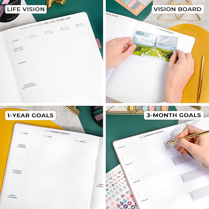 Clever Fox Planner PRO Premium Jan 2025-Jan 2026 – Luxurious Weekly, Monthly & Budget Agenda Organizer for Productivity & Reaching Goals, A4 Hardcover + Keepsake Box – Rose Gold