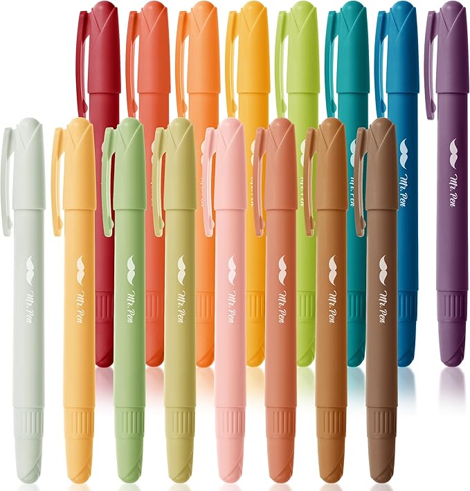 Mr. Pen- Gel Highlighter, 16 Pack, Assorted Colors, Bible Highlighters No Bleed, No Bleed Highlighters, Bible Highlighter, Bible Markers, Gel Highlighters for Bibles, Highlighter