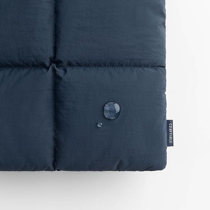Comfyable Puffy Laptop Sleeve 13 Inch 14 Inch, Quilted Puffer Laptop Carrying Case for Women, Pillow Case Compatible for MacBook Air M3 2024 M2 M1, MacBook Pro M4 Pro/Max, 13 in 14 in Cover,Dark Blue
