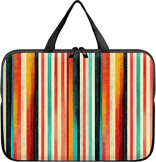 Laptop Sleeve Case Bag 13 inch, Colorful Vertical Stripes Slim Carrying Case Durable Handbag Travel Laptop Bag for 13 inch MacBook Air M3/M2/Pro M2/ 13" iPad Pro/Air M4/M2 2024