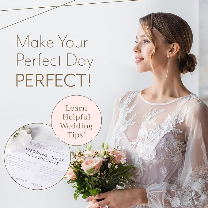 Your Perfect Day Wedding Planner for Bride - Wedding Planning Book and Organizer, Bridal Wedding Planner Book & Binder with Wedding Countdown Calendar (MARBLED)