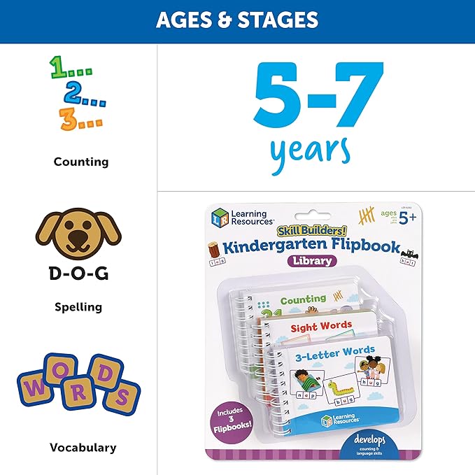 Skill Builders! Kindergarten Flipbook Library