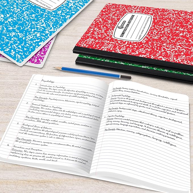 1000 Pack (Pallet) Composition Notebook Bulk, College Ruled, Pallet of Composition Notebooks, 200 Pages (100 Sheets), 9-3/4 x 7-1/2, Bulk Notebooks for School & Office, 4-7 Days Transit