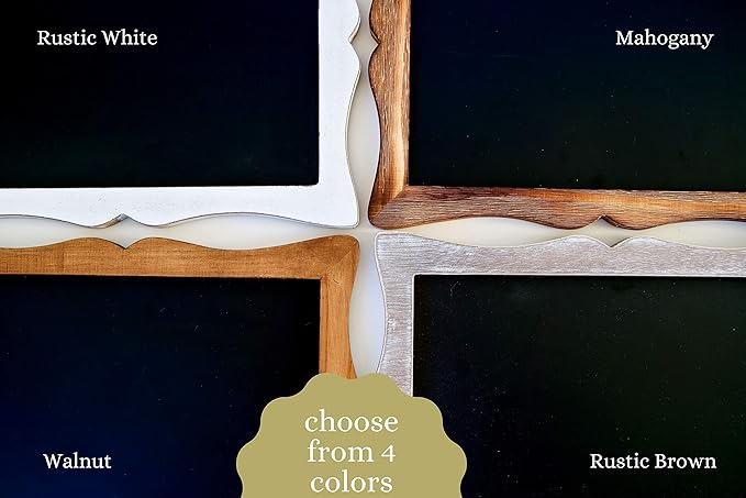 Tabletop Chalkboard Sign with Easel (11x13) + White Liquid Chalk Marker | Hanging or Freestanding Framed Chalkboard with Hand Crafted Sweetheart Frame - Multipurpose Small Chalkboard Sign