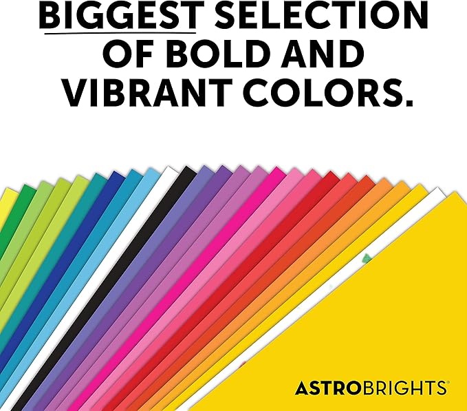 Astrobrights Mega Collection, Colored Paper, Bright Yellow, 625 Sheets, 24 lb/89 gsm, 8.5" x 11" - MORE SHEETS! (91618) (Pack of 2)