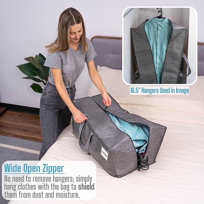 VENO 10 Pack Moving Bags w/Backpack Straps, Moving Boxes & Storage Bins Alternative, Packing Supplies, Camping Accessories Totes for Storage, Dorm Room Essentials Storage Bags (Gray, 10 Pack)