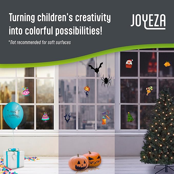 JOYEZA Premium Printable Vinyl Sticker Paper for Inkjet Printer - 80 Sheets Matte White Waterproof, Dries Quickly Vivid Colors, Holds Ink Well- Tear Resistant - Inkjet & Laser Printer