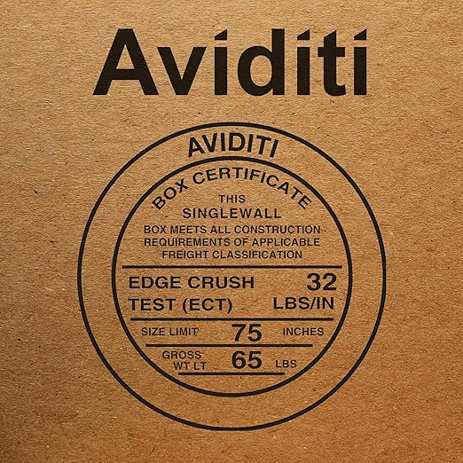 Aviditi 877 Corrugated Cardboard Box, 8" L x 7" W x 7" H, Kraft, for Shipping, Packing and Moving (Pack of 25)