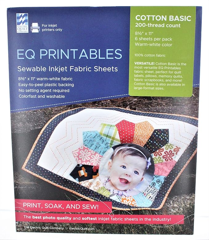Inkjet Fabric Sheets,1 Pack