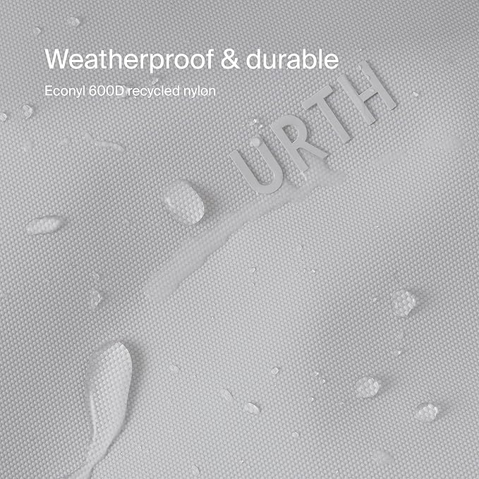 Urth Naos Laptop Sleeve - 15-16 Inch Padded, Water Resistant, Recycled Laptop Case Compatible with MacBook Air/Pro in Ash Grey