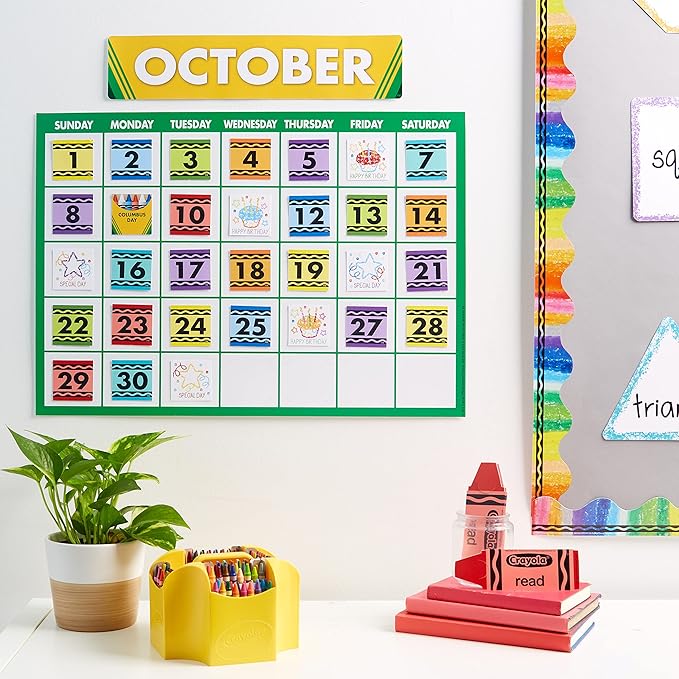 Eureka Crayola Colorful and Motivational Bookmarks for Students and Teachers, 2" x 6", 36 Pieces