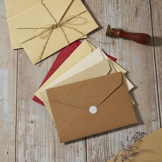 20 Pcs White Envelopes 4 x 6,A6 Envelopes, Card Envelopes, White Paper Envelopes, Invitation Envelopes, Postcard Envelopes(Ivory White)