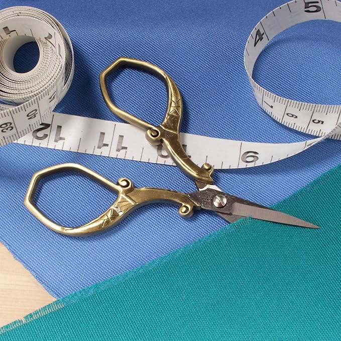 JubileeYarn Chinese Wing & Cloud Embroidery Craft Scissors - Copper - 1 Scissor