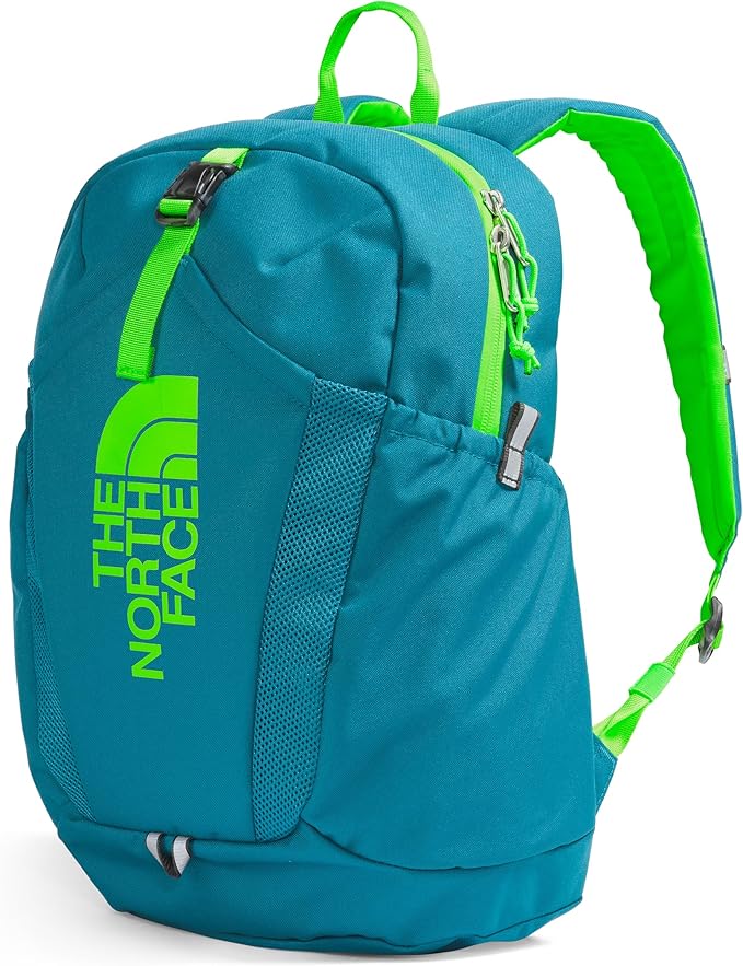 THE NORTH FACE Teen Mini Recon Backpack, Blue Moss/Safety Green, One Size